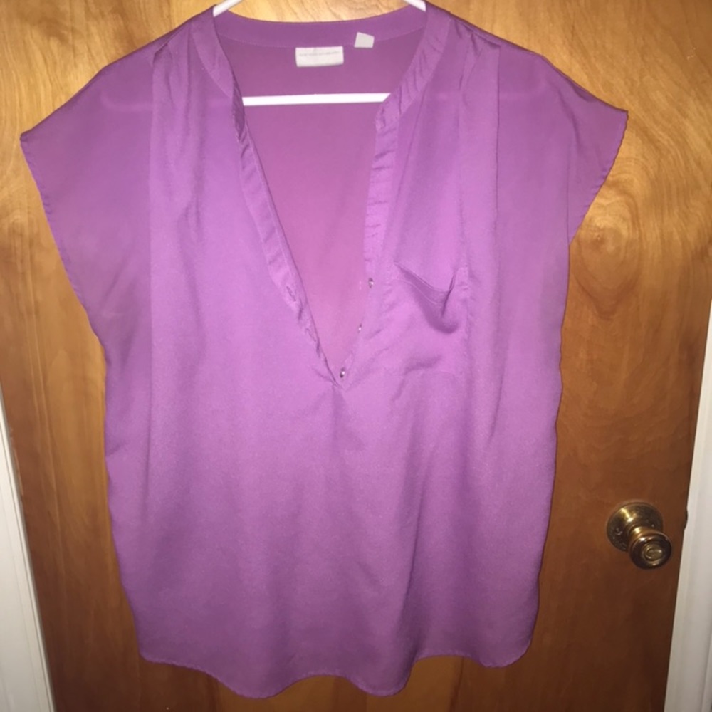 New York and Company Silk Top